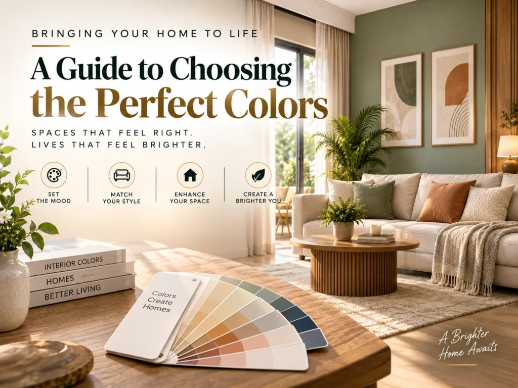 How to choose paint colors for your home interiors