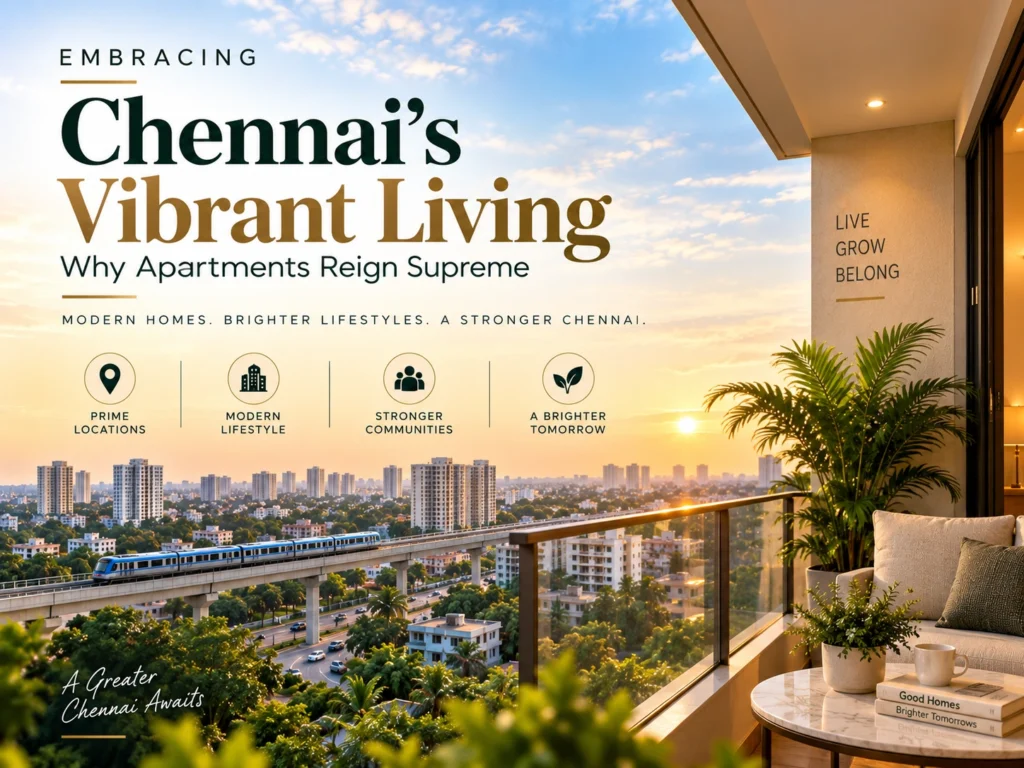 Benefits of apartment living in Chennai for modern homebuyers