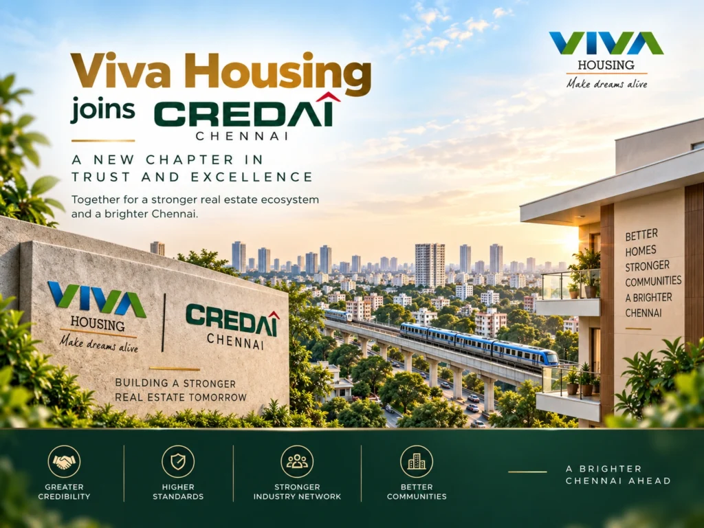 Viva Housing CREDAI member milestone in Chennai