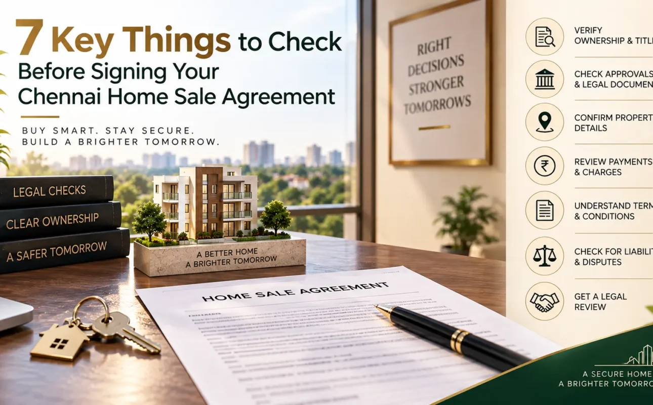 Property sale agreement checklist for Chennai homebuyers