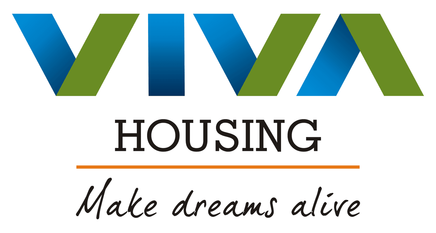 Modern residential housing project by Viva Housing with lush green surroundings.